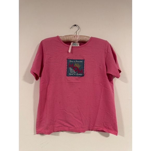Mom Queen Graphic‎ Tee Embroidered 90s! - Picture 1 of 4